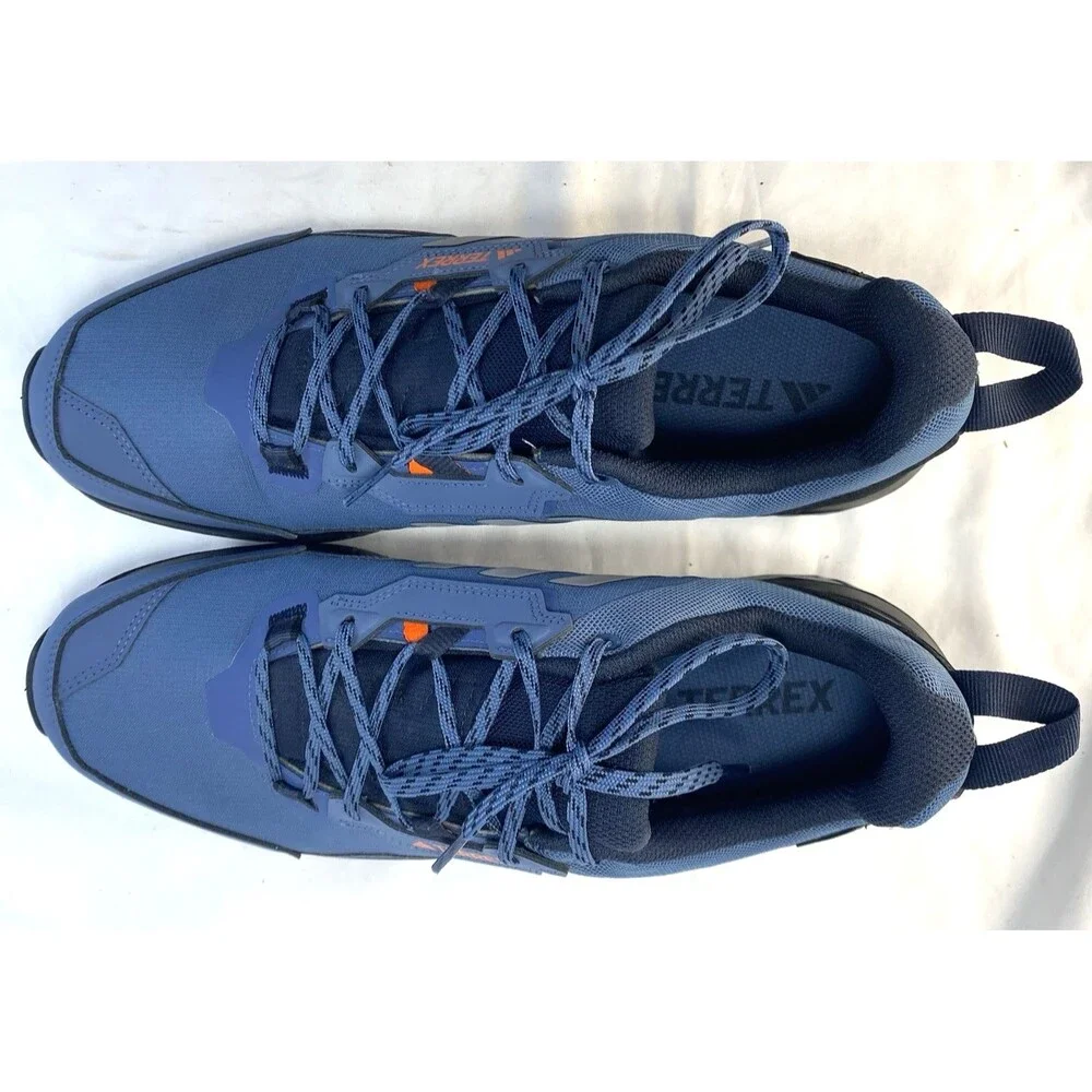 Adidas Terrex Men's Hiking Shoes Blue/Navy Size 11.5 Continental Grip Gortex EUC